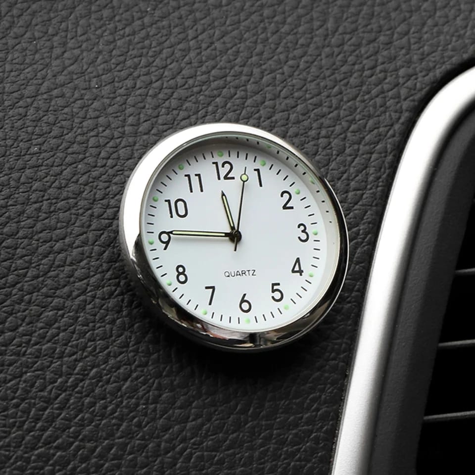 Stick on car dashboard watch