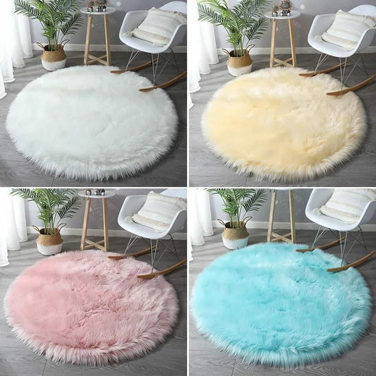 Soft Round fluffy Rug