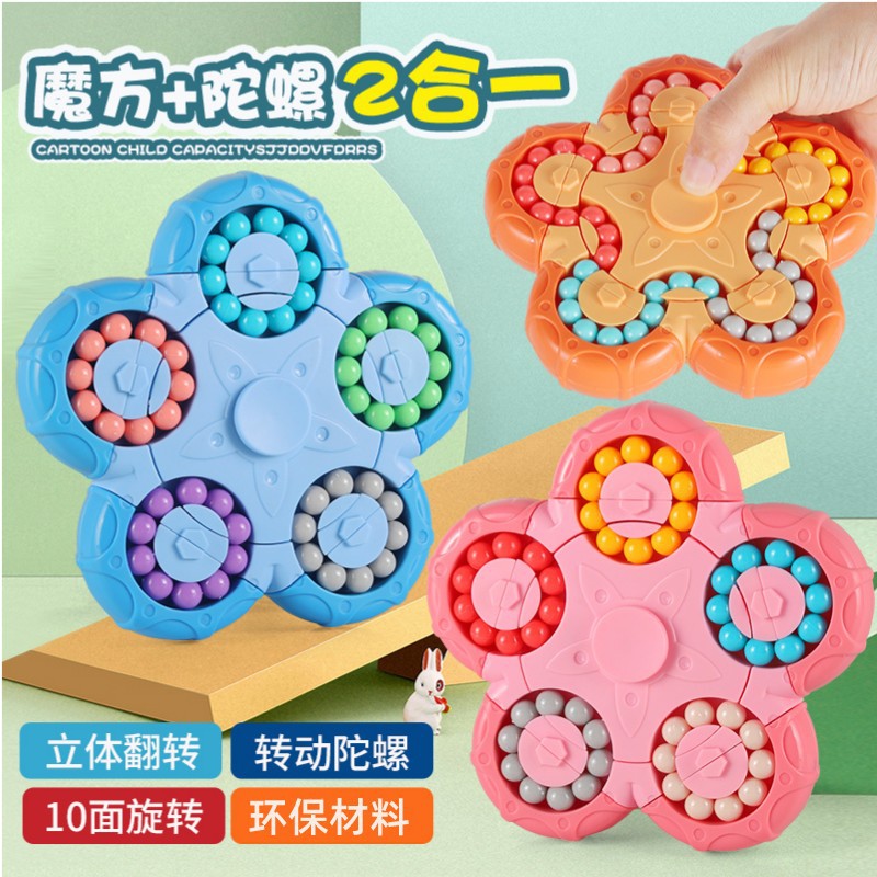 Ten Side Rotating Beans Finger Cube