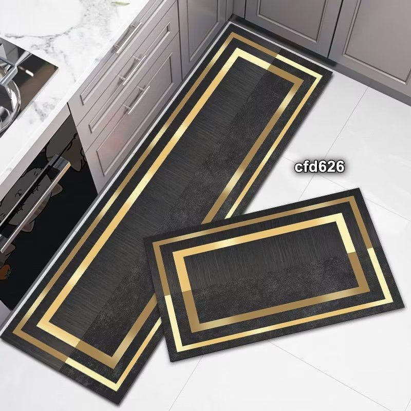 2pcs kitchen mats with rubber super non-slip underside