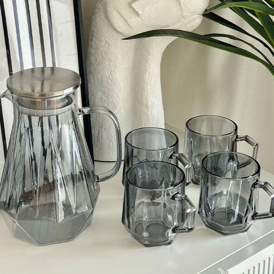 7Pc Water jug and glasses set