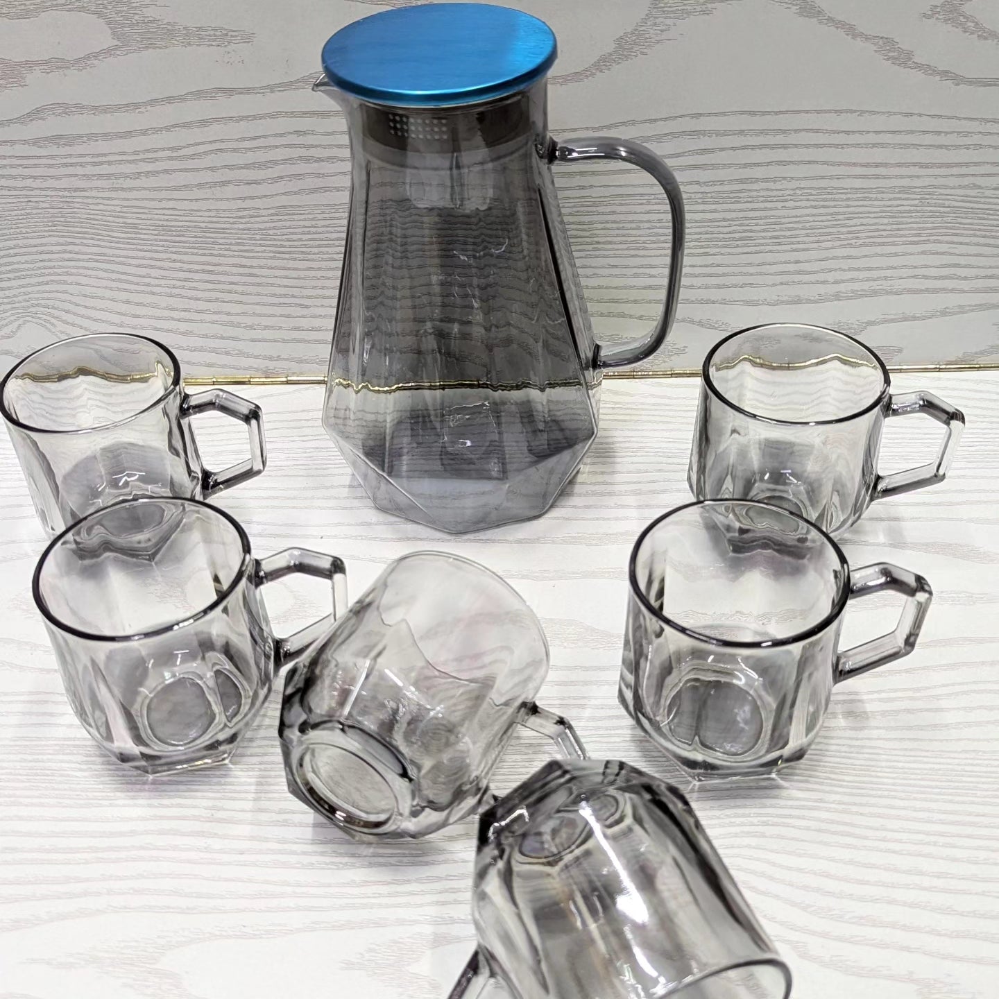 7Pc Water jug and glasses set