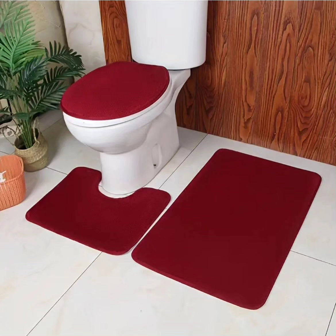 3pc absorbent Toilet Mat