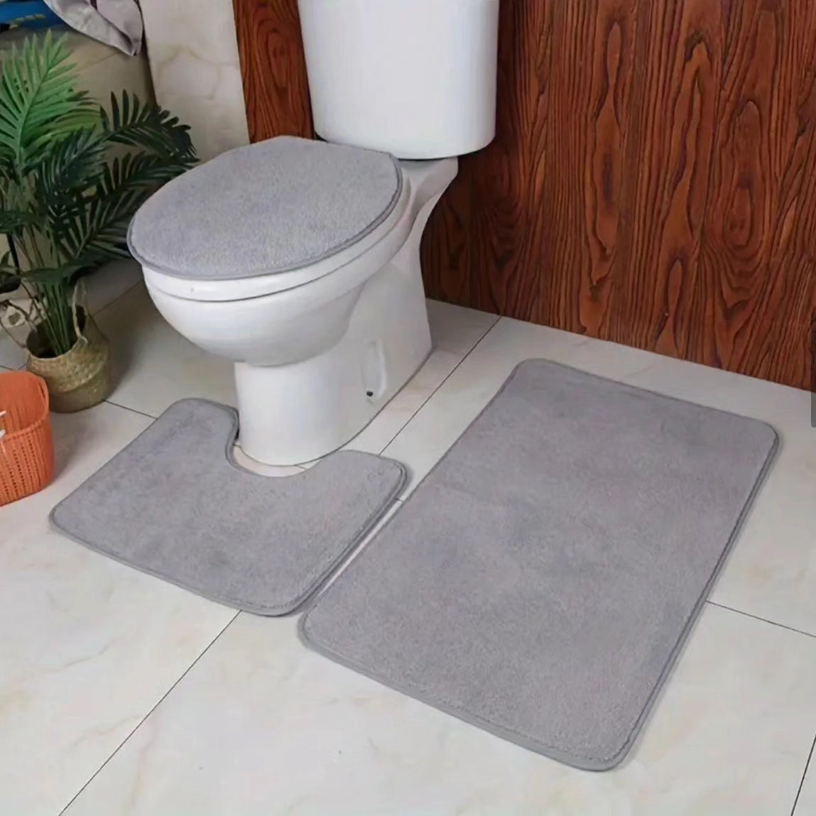 3pc absorbent Toilet Mat