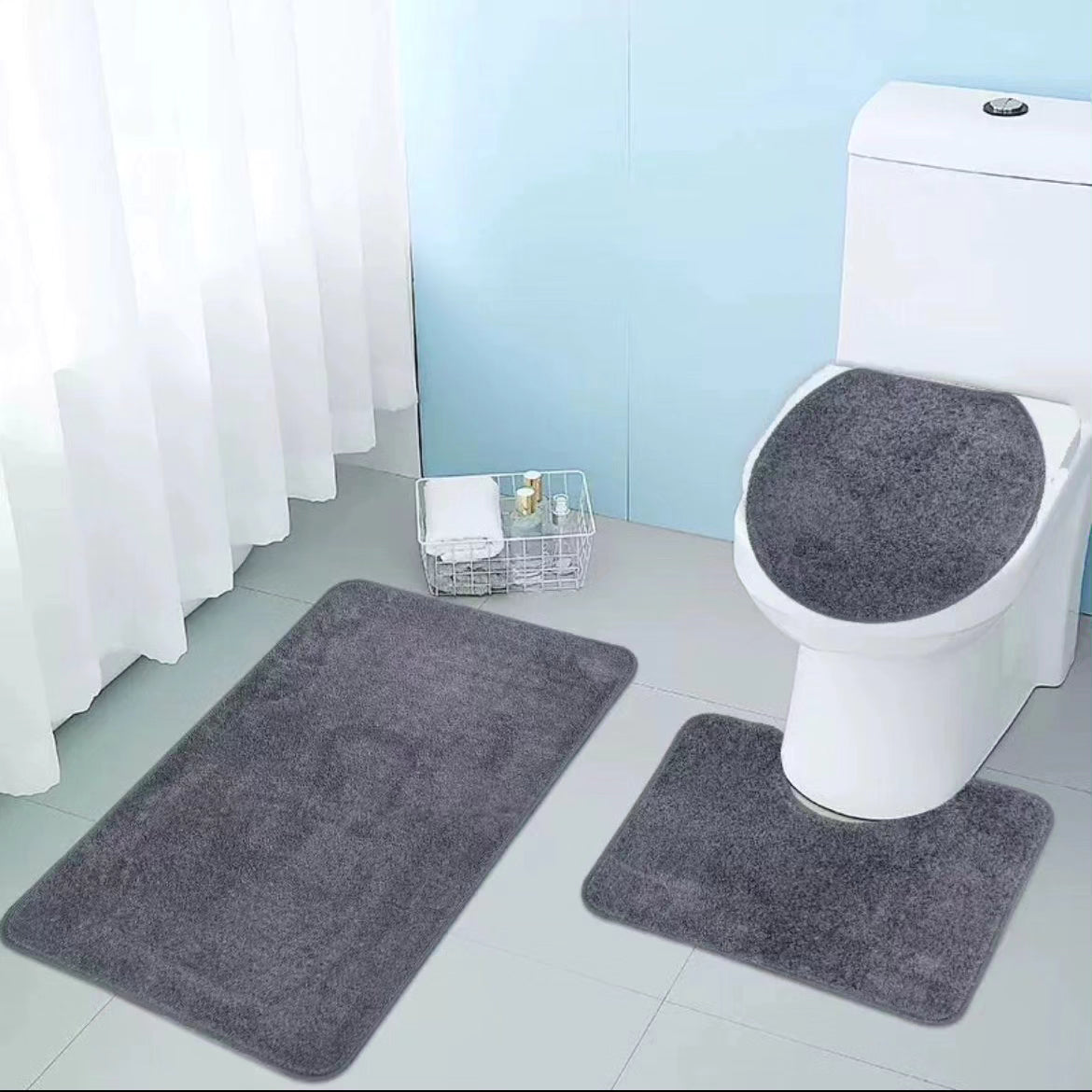 3pc absorbent Toilet Mat