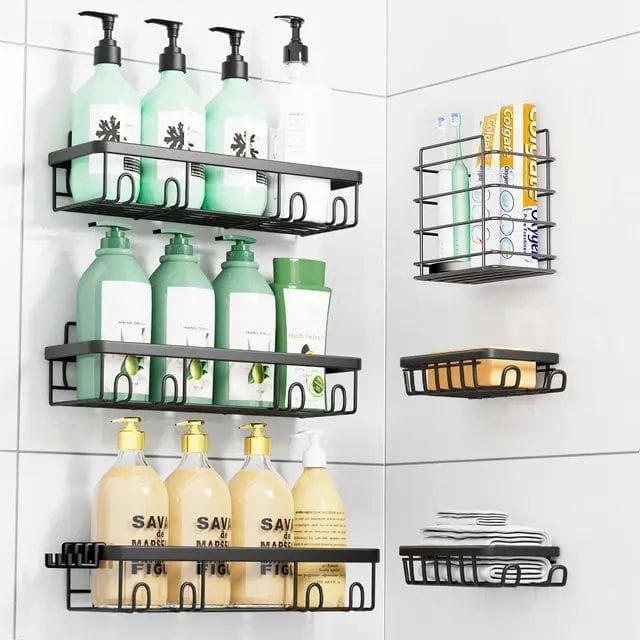 6pcs set Shower caddy bathroom organizer