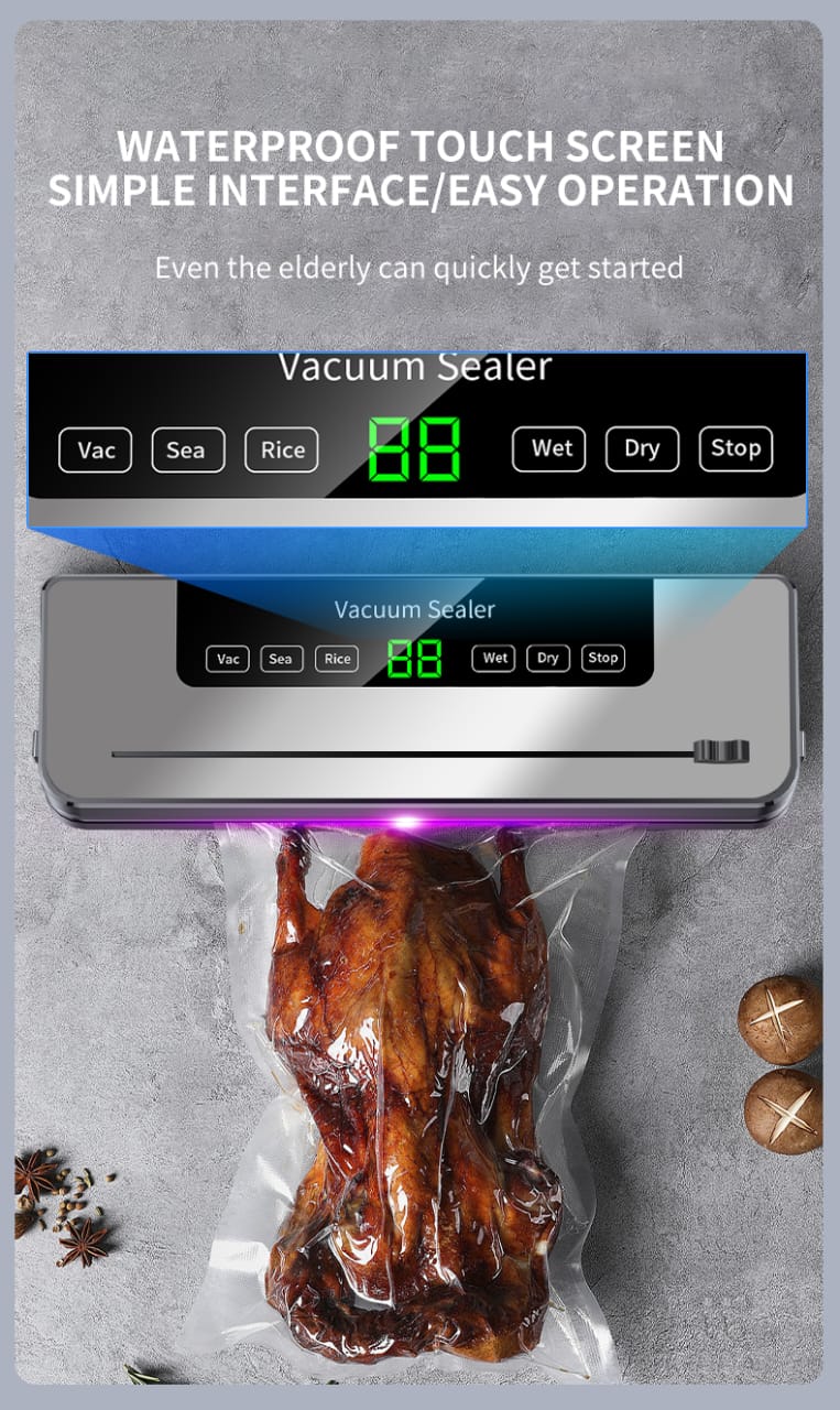 Electric Vacuum Sealer Machine with 50pcs Packaging Papers