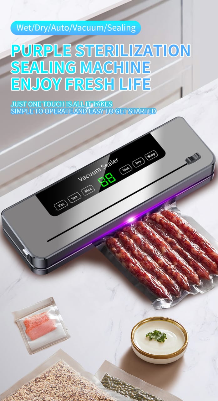 Electric Vacuum Sealer Machine with 50pcs Packaging Papers