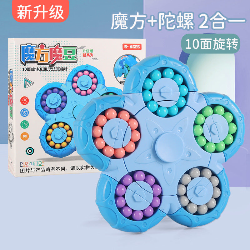 Ten Side Rotating Beans Finger Cube