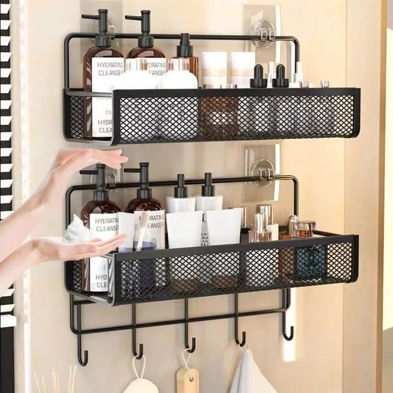 2pc Set Hanging Wall Mounted Storage Rack