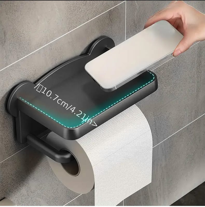 Punch Free Wall Mounted Tissue Holder