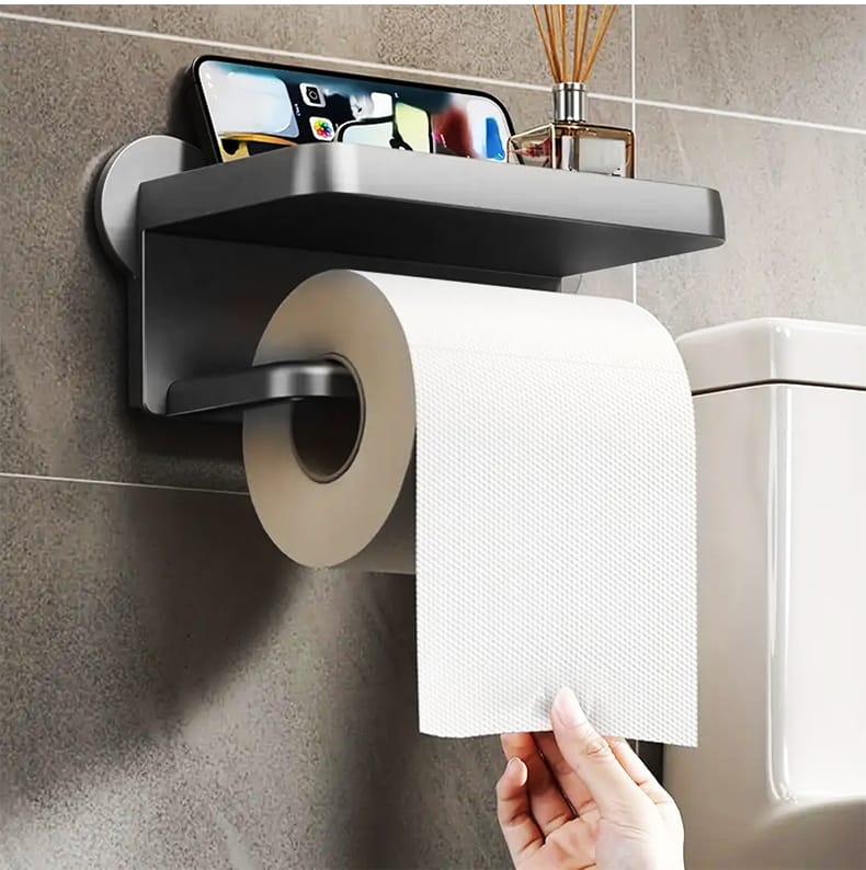 Punch Free Wall Mounted Tissue Holder