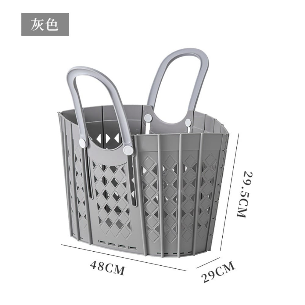 Plastic Handheld Folding Dirty Clothes Basket