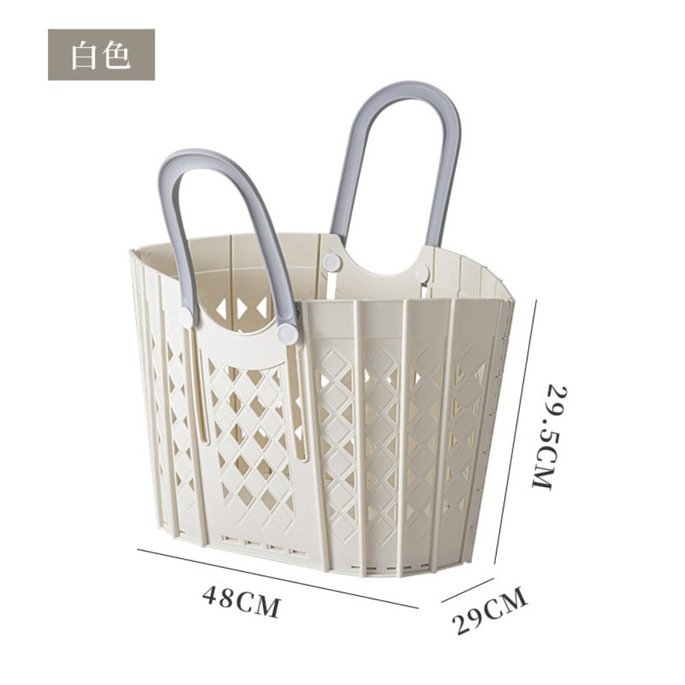 Plastic Handheld Folding Dirty Clothes Basket