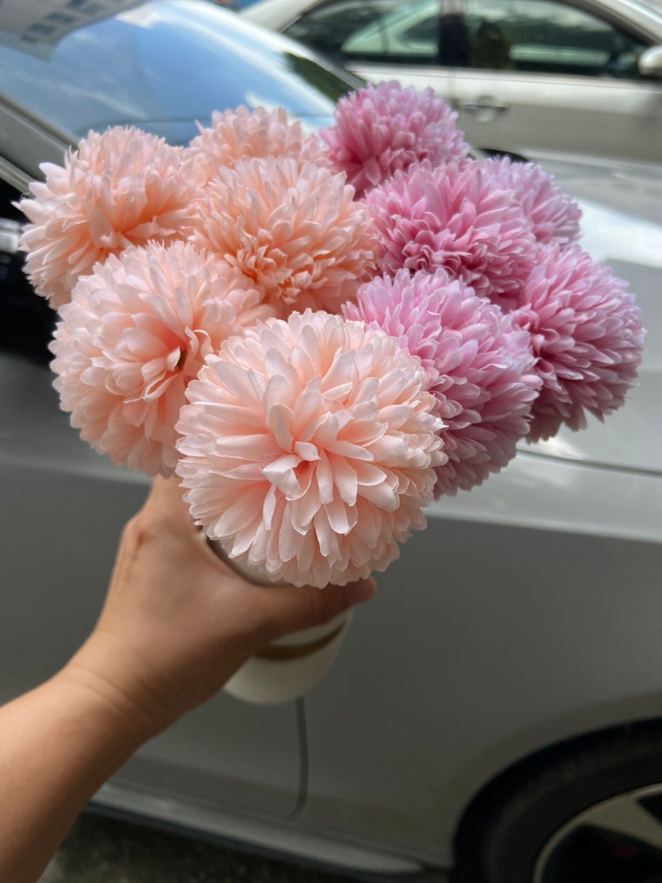 Artificial 6pc dandelion flowers