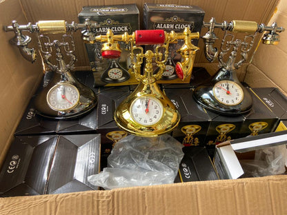 Retro telephone vintage  alarm clock