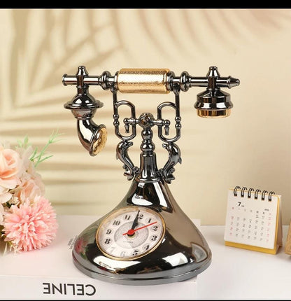 Retro telephone vintage  alarm clock