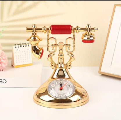 Retro telephone vintage  alarm clock