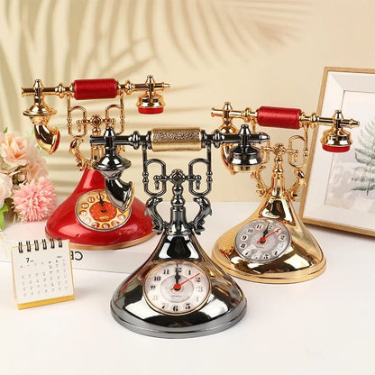 Retro telephone vintage  alarm clock