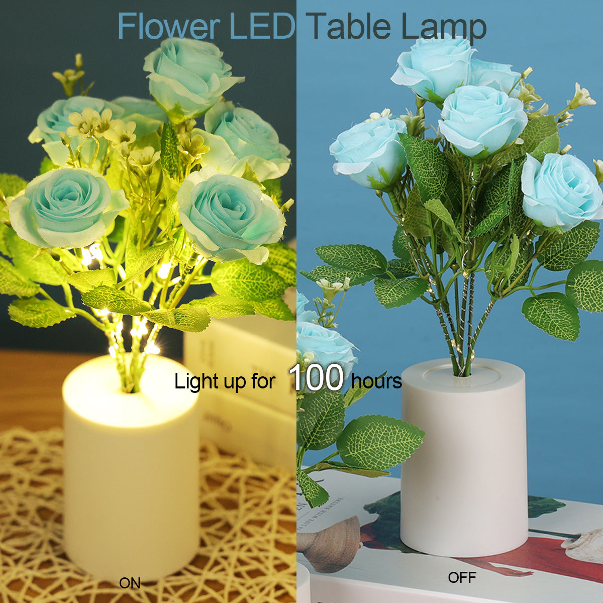 Flower led table lamp