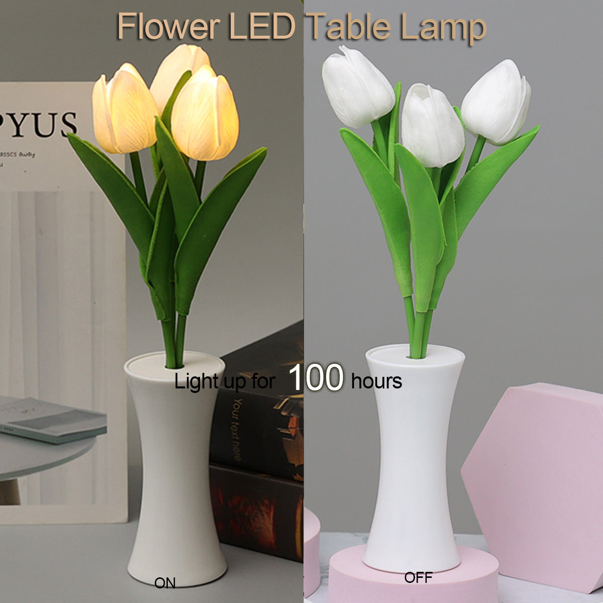 Flower led table lamp