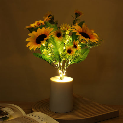 Flower led table lamp