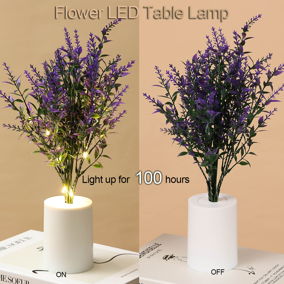 Flower led table lamp