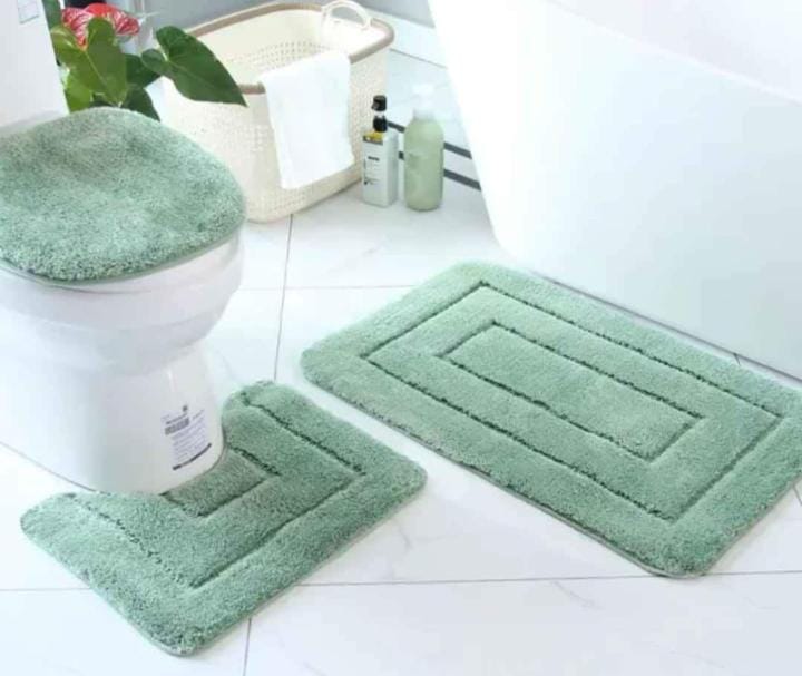 3pcs Flocking Toilet Set