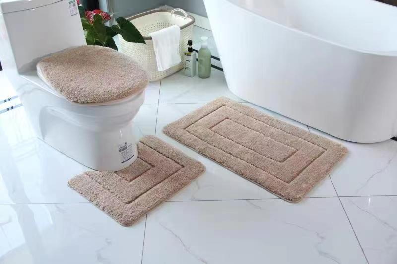 3pcs Flocking Toilet Set