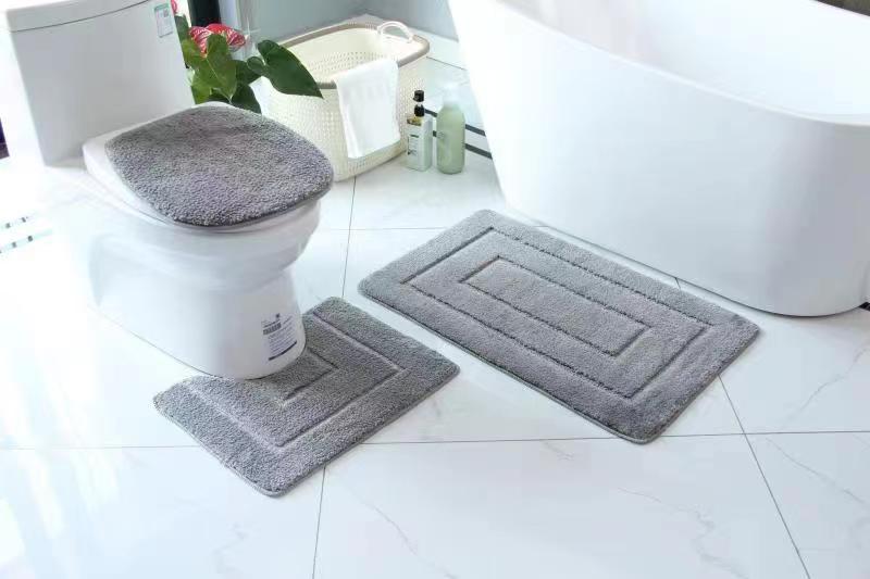 3pcs Flocking Toilet Set