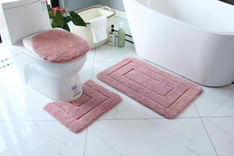 3pcs Flocking Toilet Set