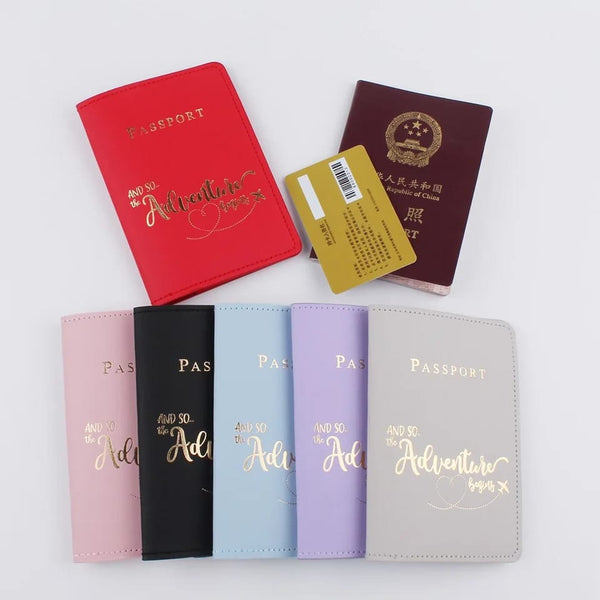 PU leather passport cover/holder
