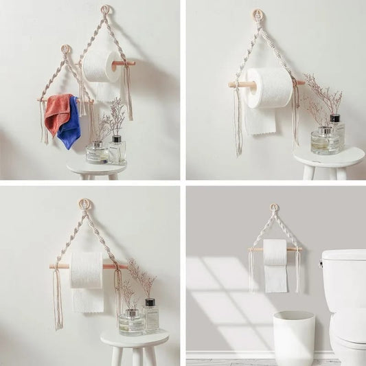 Tapestry hanging rope tissue holder