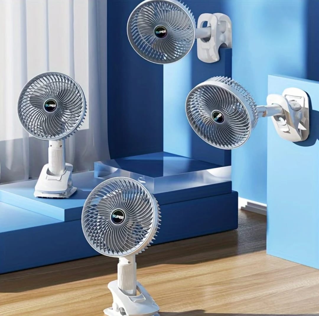 Rechargeable desktop fan