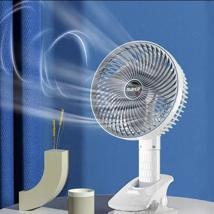 Rechargeable desktop fan