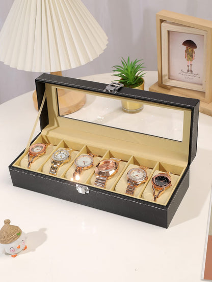 6 Slots Leather Watch Organizer