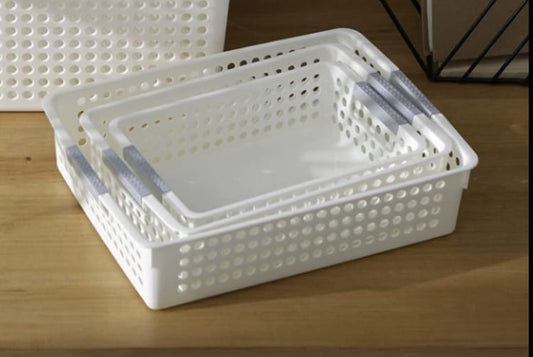 3Pc Multipurpose sundries storage baskets