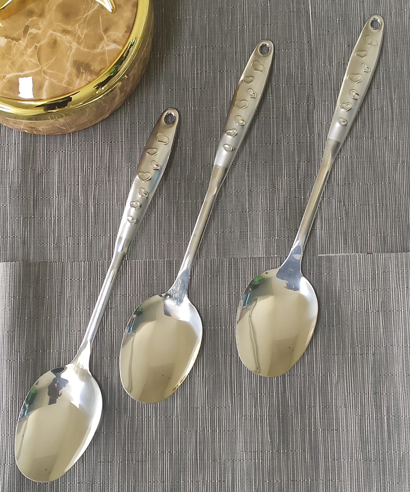 Stainless steel silver serving spoon available in 4 types (soup, short, long , or meat grill