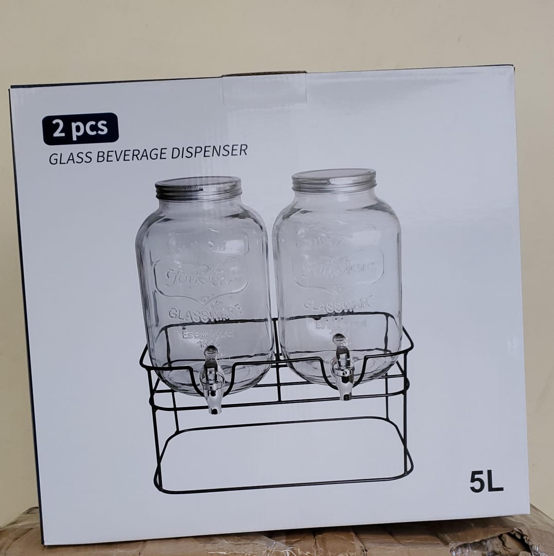 Double Glass Juice dispensers