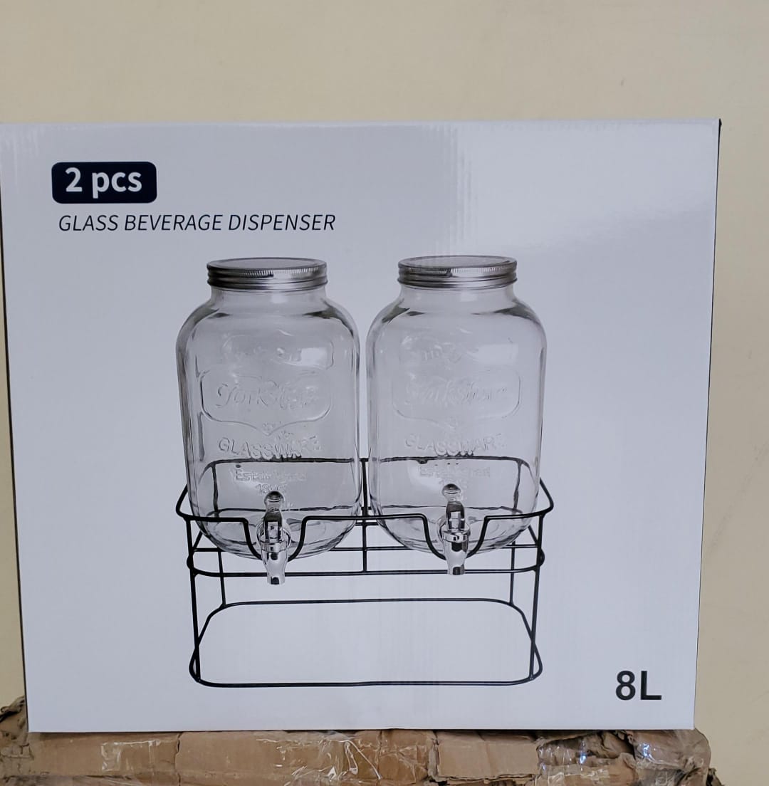 Double Glass Juice dispensers