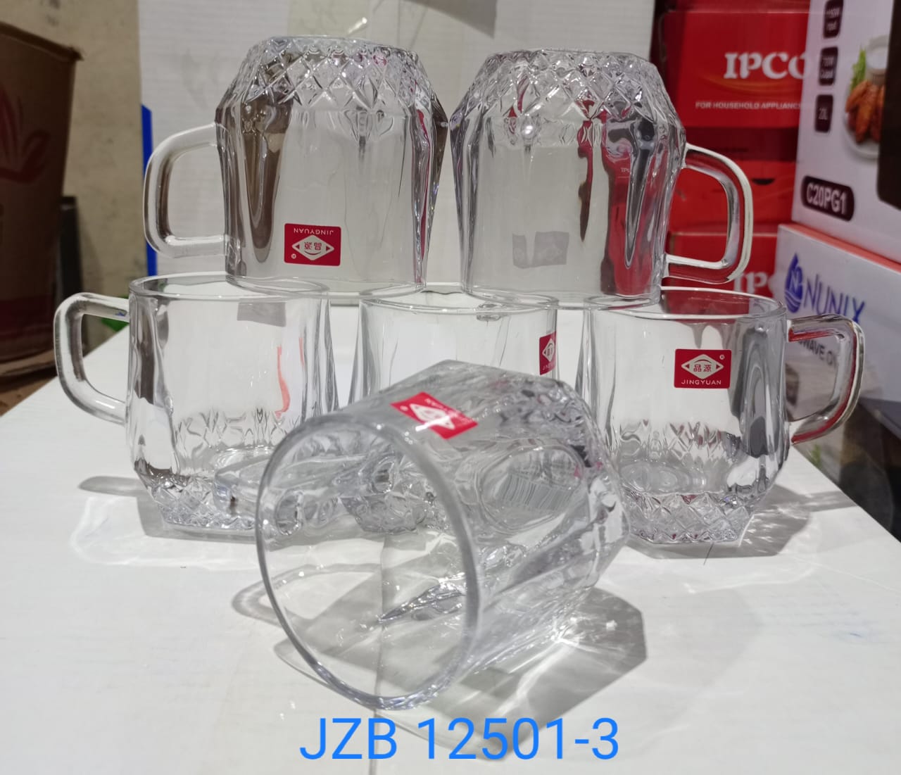 6 pieces Glass cups