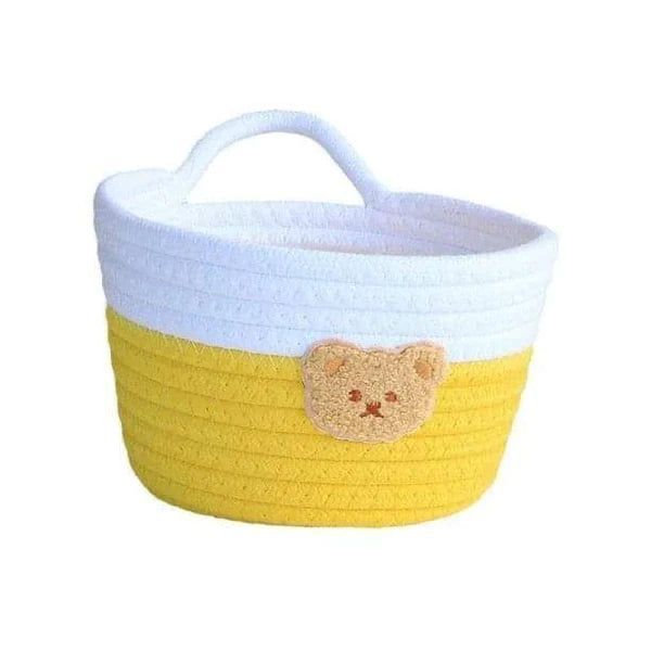 Handmade Bright-Colored  Cotton Rope Sundries Basket