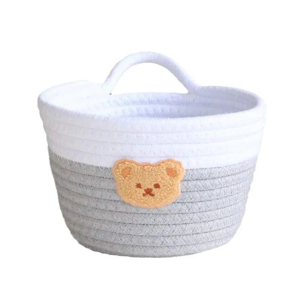 Handmade Bright-Colored  Cotton Rope Sundries Basket