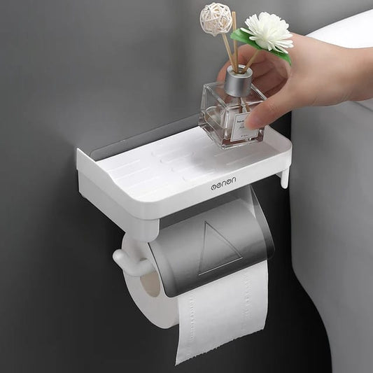 Wall-mounted tissue holder