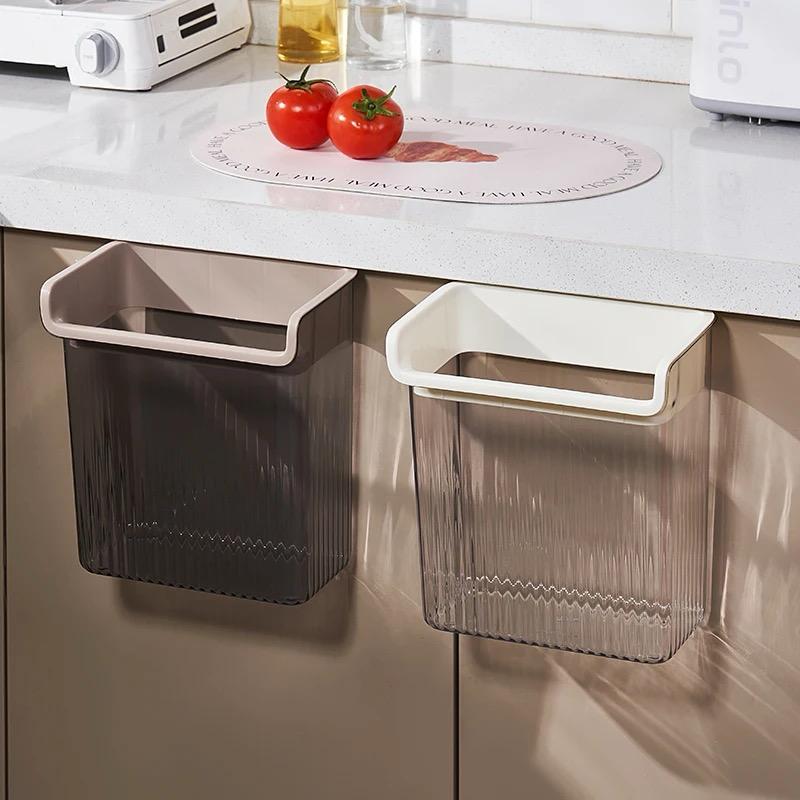 Kitchen cabinet door under sink dustbin