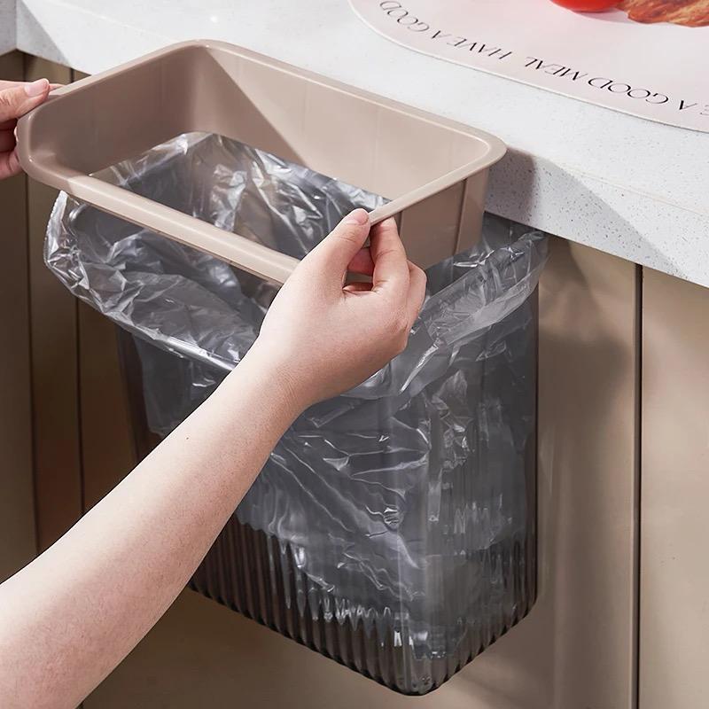 Kitchen cabinet door under sink dustbin