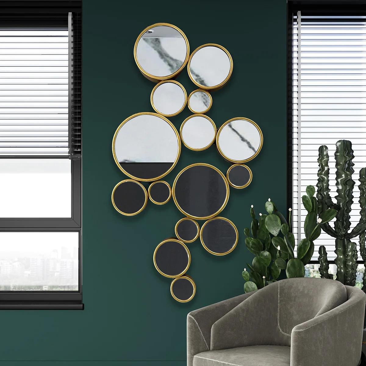 15 circles  mirror