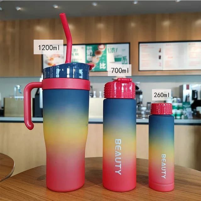 3pcs Frosted water bottle