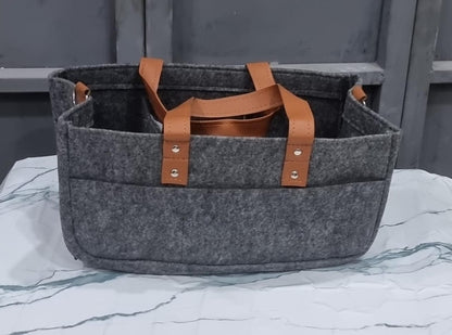 Felt fabric baby nursery bag