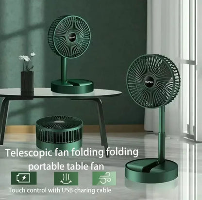 Telescopic Mini Foldable Fan Green only BlackNov